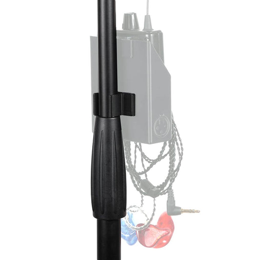 packHolder with soloClip — back view, bodypack shown transparent