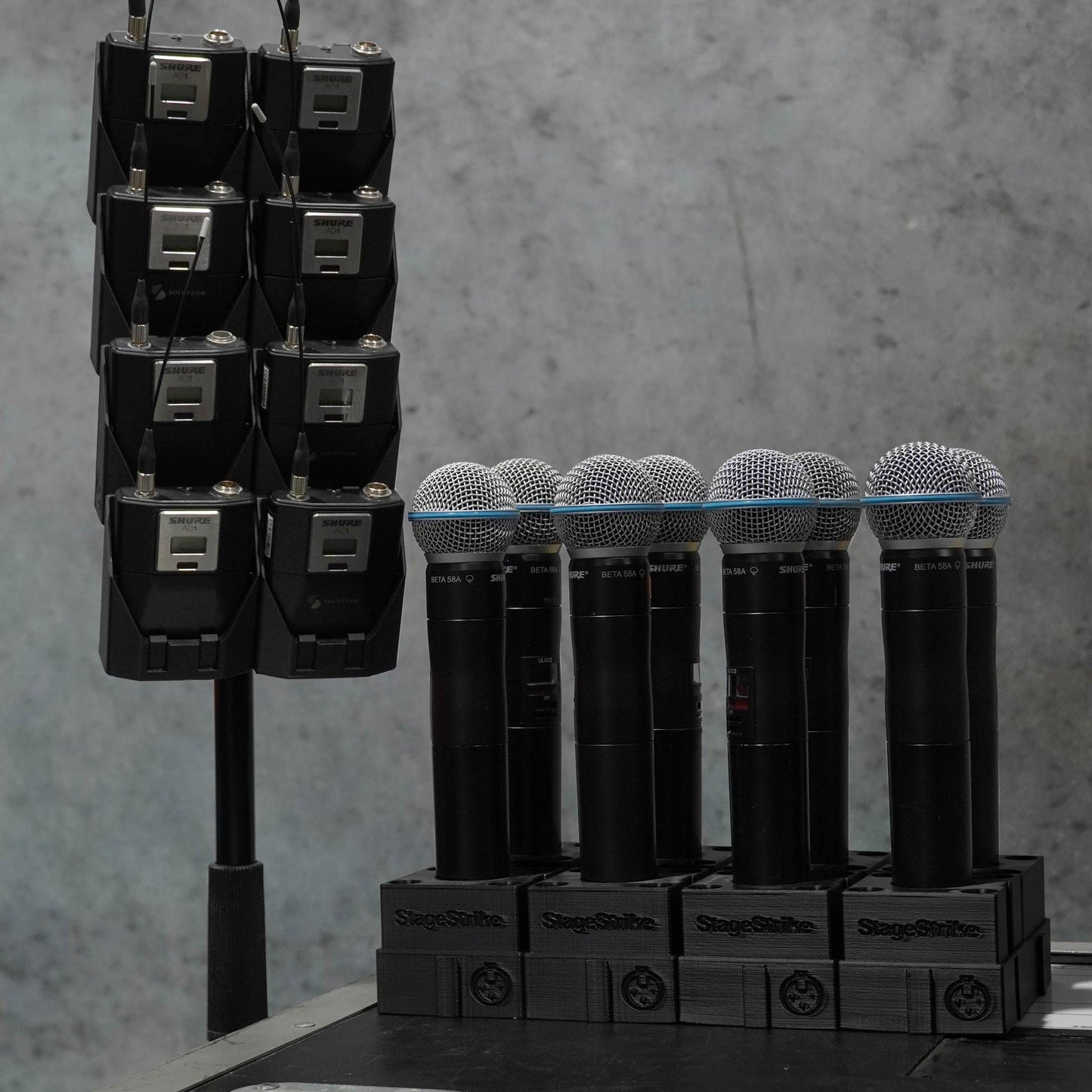 Corporate Master Kit — 8 packHolders and 8 miQbs - packHolder hung on packTotem clip
