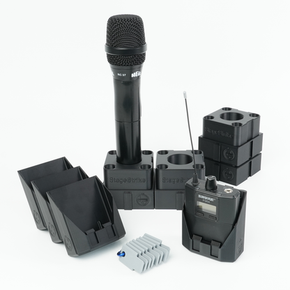 Corporate Starter Kit full set — bodypack organizers and mic cubes for live production
