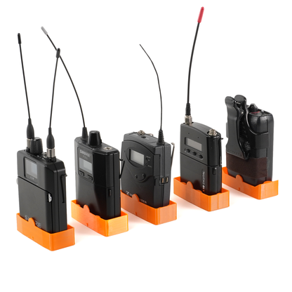 glove(4) compatible with Shure, Countryman, and Sennheiser wireless bodypacks — custom fit insert