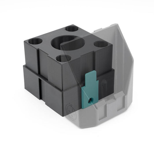 keyClip(8) — packHolder to miQb interface clip - packHolder shown transparent