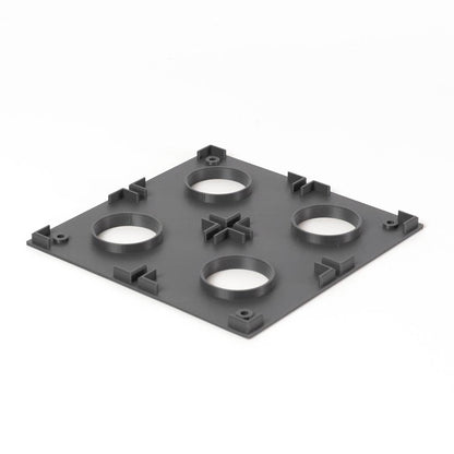 qbTray 2x2 layout — miQb wireless mic management tray, alternate configuration