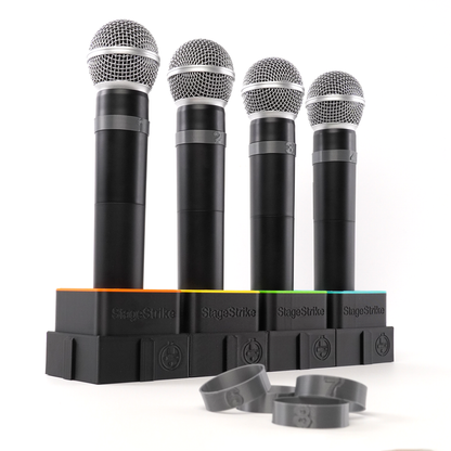micRing(8) numbered rings — 8 wireless microphone identification bands
