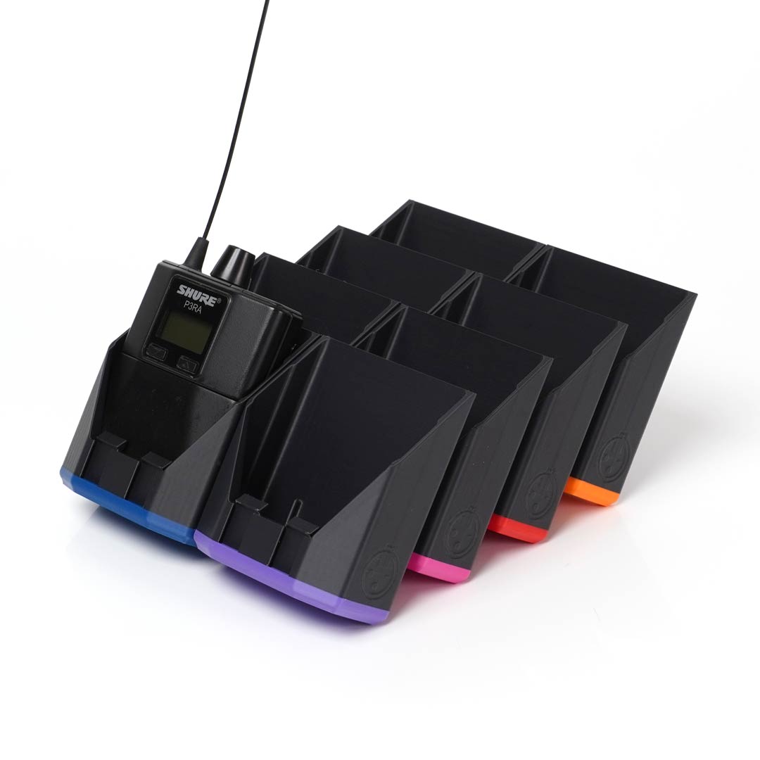 packHolder(8) with color-coded identification caps