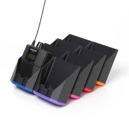 packHolder(8) color-coded caps — live audio bodypack organization detail
