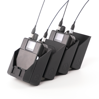 packHolder(4) with Shure ADXR wireless bodypack transmitters