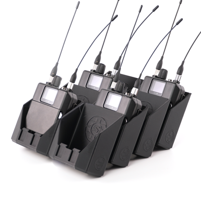 packHolder(8) with Shure ADXR wireless bodypack transmitters