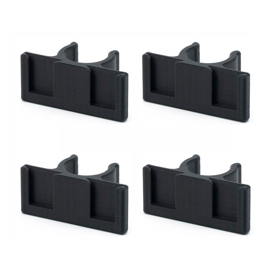 soloClip(4) four-pack — mic stand side mounting clip for packHolders - set of 4