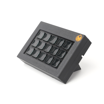 deckFrame(15) with 45-degree angle clip — angled stand and desktop use