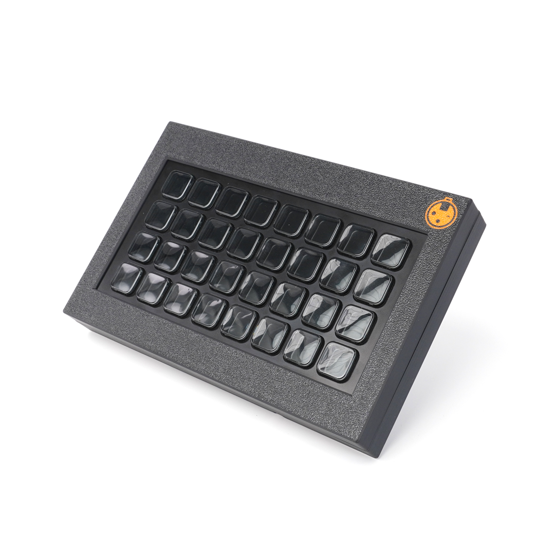 deckFrame(32) with 45-degree angle clip — angled stand and desktop use