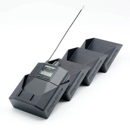 packHolder(4) long-stacked configuration — 4 wireless bodypack slots
