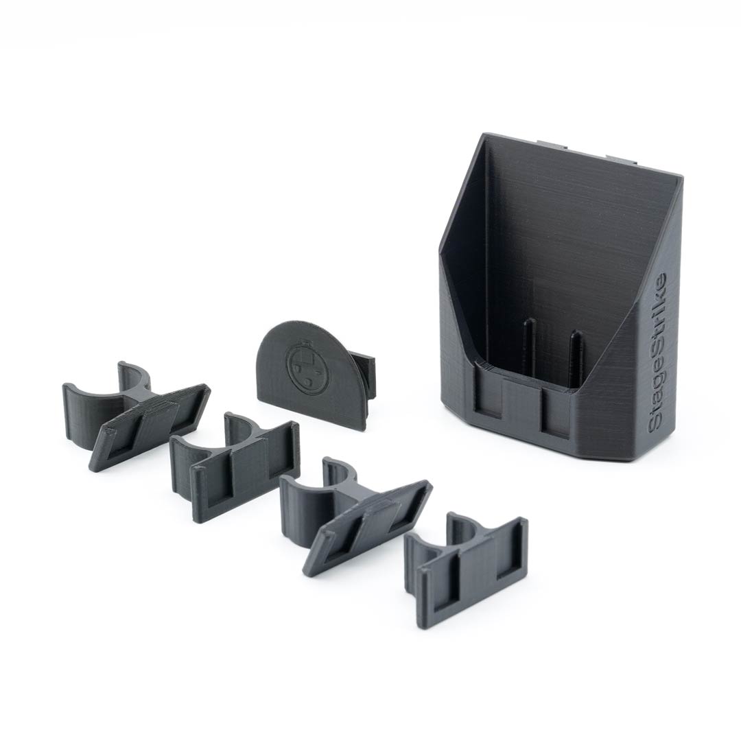 packHolder(solo) wireless bodypack organizer — isometric right view