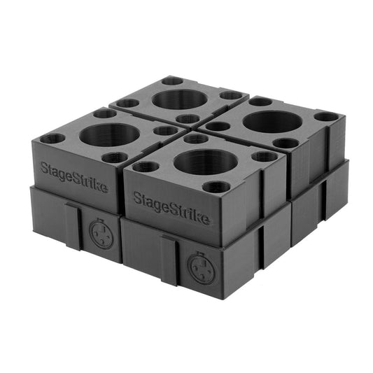 miQb(4) four wireless handheld microphones organized