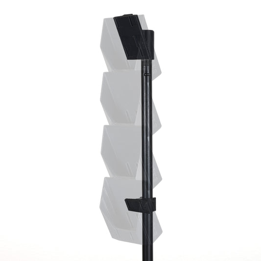 packTotem clip holding wireless bodypacks — transparent background